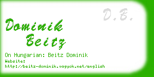 dominik beitz business card